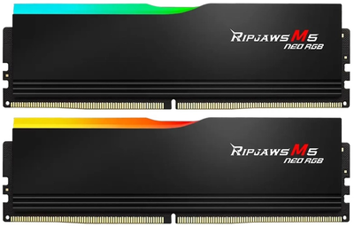 Оперативна пам'ять G.Skill DDR5-6000 32768MB PC5-48000 (Kit of 2x16384MB) Ripjaws M5 Neo RGB Black (F5-6000J3636F16GX2-RM5NRK)