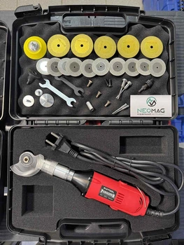Угловой гравер FIXTOOL Pomogator RED EDITION В КЕЙСЕ + расходные материалы (наборы дисков, патрон и т. д.)