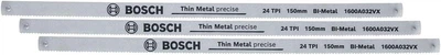 Пиляльне полотно Bosch Thick Metal Precise 150 мм, 3 шт (1600A032UL)