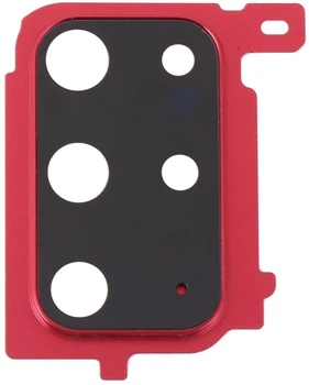 Стекло камеры Samsung G985 Galaxy S20+ /G986 с рамкой красного цвета Aura Red High Copy