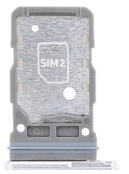 Держатель Sim-карты Samsung G996B Galaxy S21+ 5G Dual Sim серебристый Phantom Silver на две Sim-карты High Copy