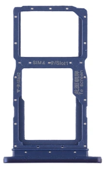 Держатель Sim-карты и карты памяти Honor 9X Global /9X Pro синий Sapphire Blue на две Sim-карты High Copy