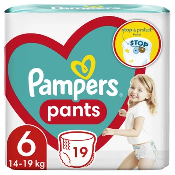 Подгузники Pampers трусики Pants Giant Розмір 6 (14-19 кг) 19 шт (8006540067802)