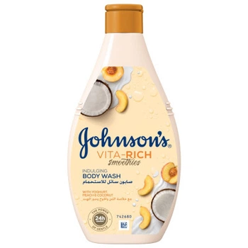 Гель для душу Johnson's Vita-Rich Релаксний з йогуртом, кокосом і екстрактом персика 250 мл (3574661385198/3574661385617)