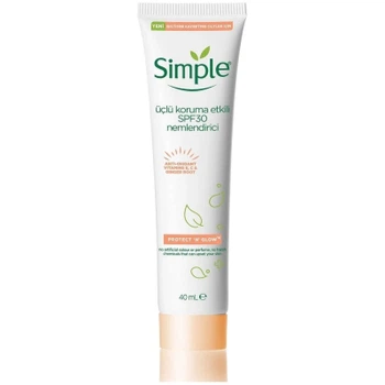 Крем для лица Simple Protect & Glow Тройной защиты с SPF 30 Увлажняющий 40 мл (8717163866900)