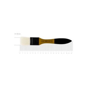 Кисточка для рисования Rosa Щетина флейц, AMBER 2306, №30 (4823098533535)