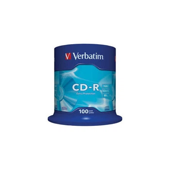 Диск CD Verbatim CD-R 700Mb 52x Cake box 100шт Extra (43411)