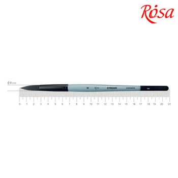 Кисточка для рисования Rosa Синтетика круглая, STREAM 132, №8 (4823098517160)