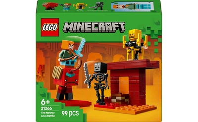 Конструктор Lego Minecraft Битва з лавою в Незері, 99 деталей 21266