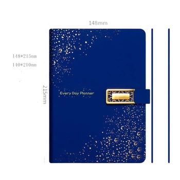 Блокнот Ежедневник с магнитным замком синий 212*148мм Every Day Planner(6416)