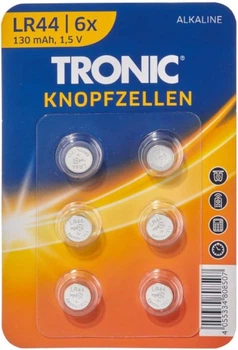 Батарейка пігулки Tronic LR44 6 шт (PS-202513)