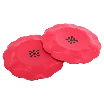 Подставка для йоги LB7032 BLOOM YOGA PADS под колено и локоть 2шт 19x1,5см red