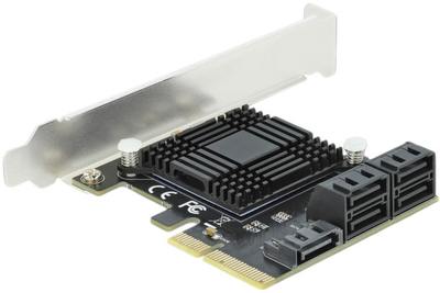 Karta rozszerzenia Delock PCIe x4 - 5x SATA (90498)