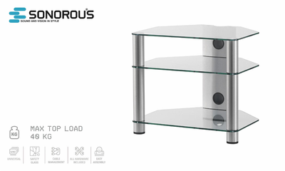 Подставка для AV аппаратуры Sonorous RX 2130-C-SLV