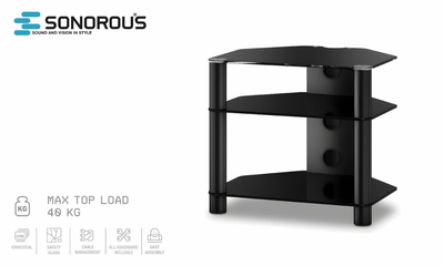 Подставка для AV аппаратуры Sonorous RX 2130-B-HBLK