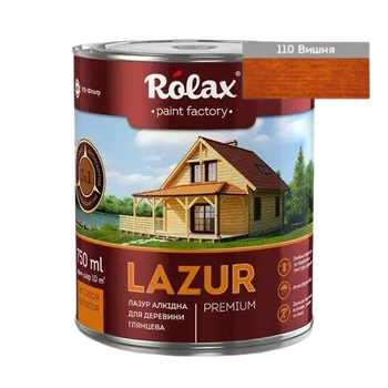 Лазурь для древесины алкидная Rolax «LAZUR» вишня 2 л