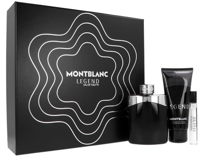 Zestaw męski Montblanc Legend Woda toaletowa 100 ml + Miniaturka Woda toaletowa 7.5 ml + Perfumowany żel pod prysznic 100 ml (3386460147927)