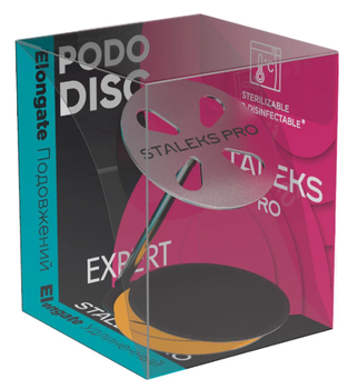 Удлиненный диск для педикюра Staleks Pro Pododisc L Expert + Набор сменных файлов 5 шт (4820121599827)