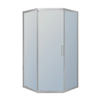 Душевая кабина пятиугольная 90x90 IMPRESE SKALA s09806059GR, хром сатин