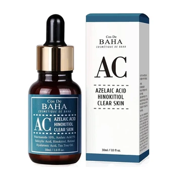 Сыворотка против акне Cos De BAHA Azelaic Acid Hinokitiol Clear Skin Serum (AC) 30 мл (8809240318362)