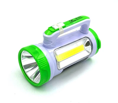 Ручний світлодіодний ліхтарик на акумуляторі з ручкою Junai JA-1953 3W+5W+5W+5W Led Білий_Зелений