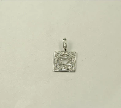 Женский кулон Звезда Давида оберег Maxi Silver 7984
