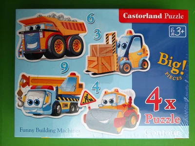 Пазли Castorland 4х (005024) Машинки Менші