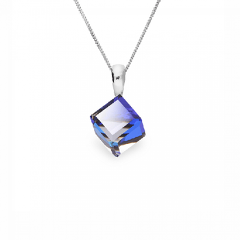 Срібний кулон Spark зі Swarovski Cube Small WJ48416BB