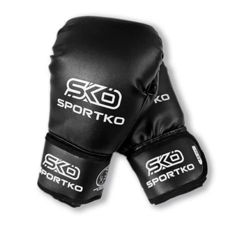 Боксерські рукавички Sportko 12 унцій Чорний PD1-12-BLACK