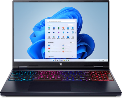 Ноутбук Acer Predator Helios Neo 16 AI PHN16-73-99UG (NH.QX2EU.002) Abyssal Black / 16" OLED WQXGA / Intel Core Ultra 9 275HX / RAM 64 ГБ / SSD 2 ТБ / GeForce RTX 5070 Ti, 12 ГБ