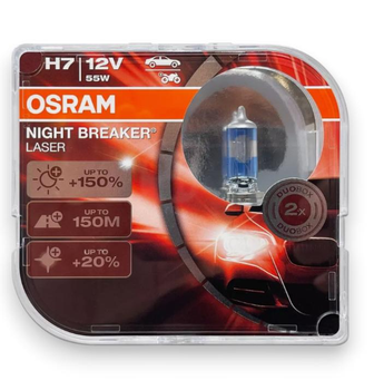 Галогенна автолампа Osram H7 Night Breaker Laser Next Generatioon (+150%) 64210NL-HCB (02232)