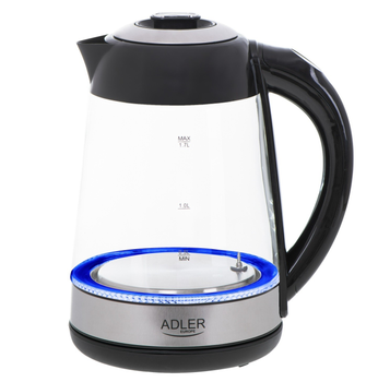 Чайник з регулятором температури Adler 1,7л Black