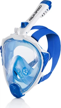 Полнолицевая маска Aqua Speed DRIFT 7086 белый синий Уни S/M