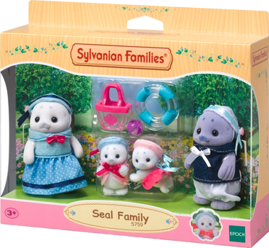 Набір фігурок Epoch Sylvanian Родина тюленів 8 cm дорослі 4 cm діти (5054131057599)