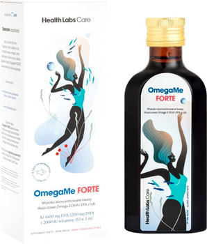 Suplement diety HealthLabs OmegaMe Forte w płynie 160 ml (5906146790414)