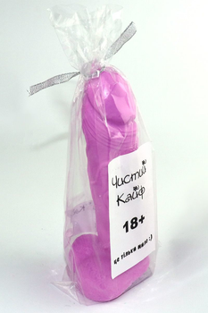 Крафтове мило член з присоскою Чистий Кайф 16,5 см size L Violet (6000007388099)