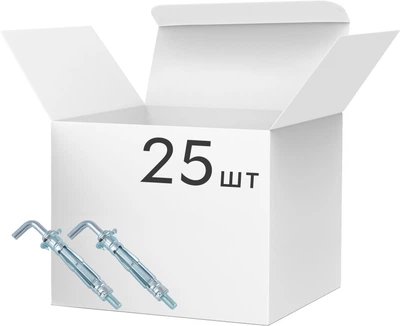 Анкер snapt MOLLY, L-подібний гак, цинк білий, М5/10x52 25 шт (04013900232)