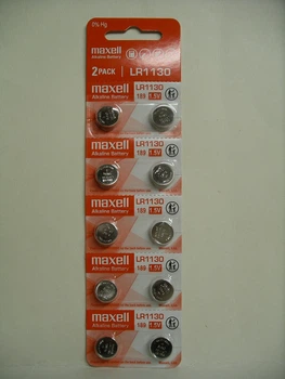 Батарейка Maxell LR1130 Alkaline 1.5V, цена за блистер 10 шт, срок