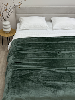 Плед-покрывало Ecotton Wellsoft Matte green Евро 220х240 см (24927_000)