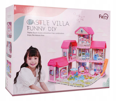 Іграшковий набір Ramiz Fairy Care Mega Princess House + аксесуари рожевий (5903864948738)