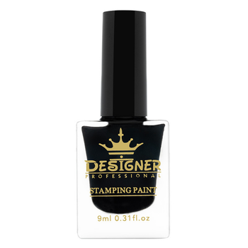 Лак для стемпінгу (чорний) 1 Designer Professional 9 мл