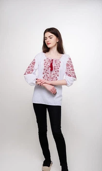 Вишиванка жіноча vishivano4ka 517-2 48 біла