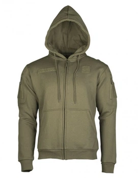 Толстовка Mil-Tec Tactical Hoodie Zipper Olive 11472012 XXXL