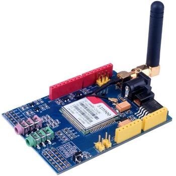 Модуль GSM GPRS Arduino SIM900 Shield для Arduino GSM 850 900 1800 1900 МГц Синий (1010-646-00)