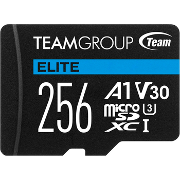 Картка пам'яті MicroSDXC 256 GB UHS-I/U3 Class 10 Team Elite (TEAUSDX256GIV30A103) 256 ГБ