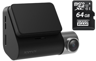 Xiaomi A500S 70mai Smart Dash Cam Pro PLUS + CN кастомна прошивка автомобільний Відеореєстратор Xiaomi з MicroSD 64gb