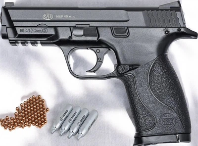 Пневматический пистолет SAS MP-40 (металл) Military and Police + 4 шт СО2 + 250 шариков BB