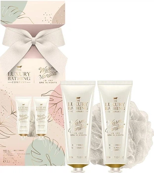 Набор подарочный The luxury bathing Nourishing Favourites VAN по уходу за телом для очищения и увлажнения кожи гель для душа/крем для тела/мочалка 100 мл
