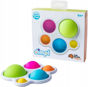 Прорізувач і тактильна іграшка Fat Brain Toys Dimpl Натисни на кулю (F192ML) (0811802023230)