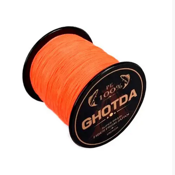 Плетений рибальський шнур GHOTDA 150м 0.23мм 12.7кг 4 жили Orange (318316)